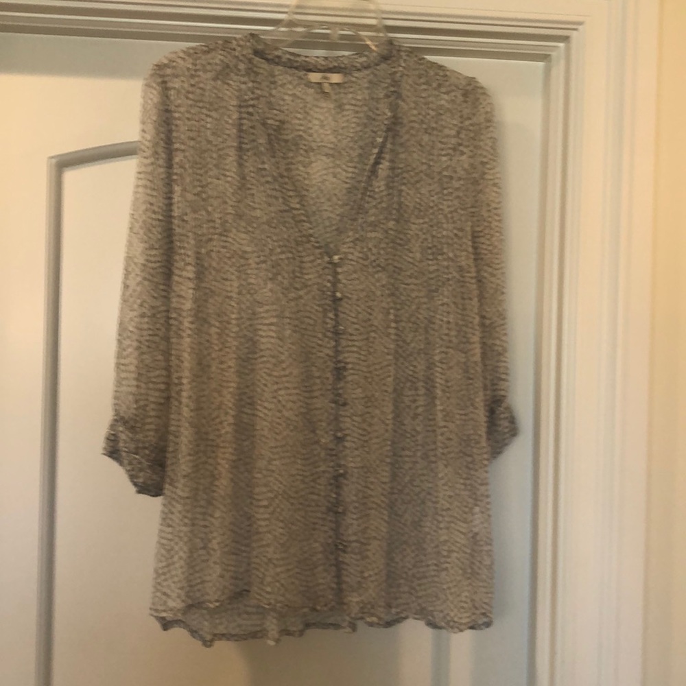 JOIE Almost New Sz S pale blue/gray sheer fabric